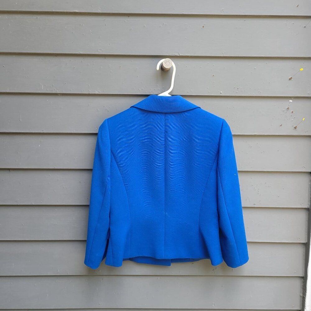 Isabella DeMarco Tahari Blue Double Breasted Jacket size 2 - Picture 10 of 11